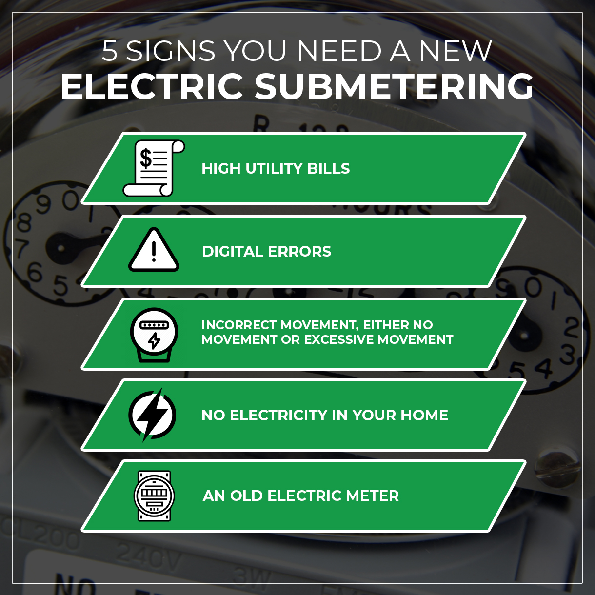 5 signs you need a new electric submetering