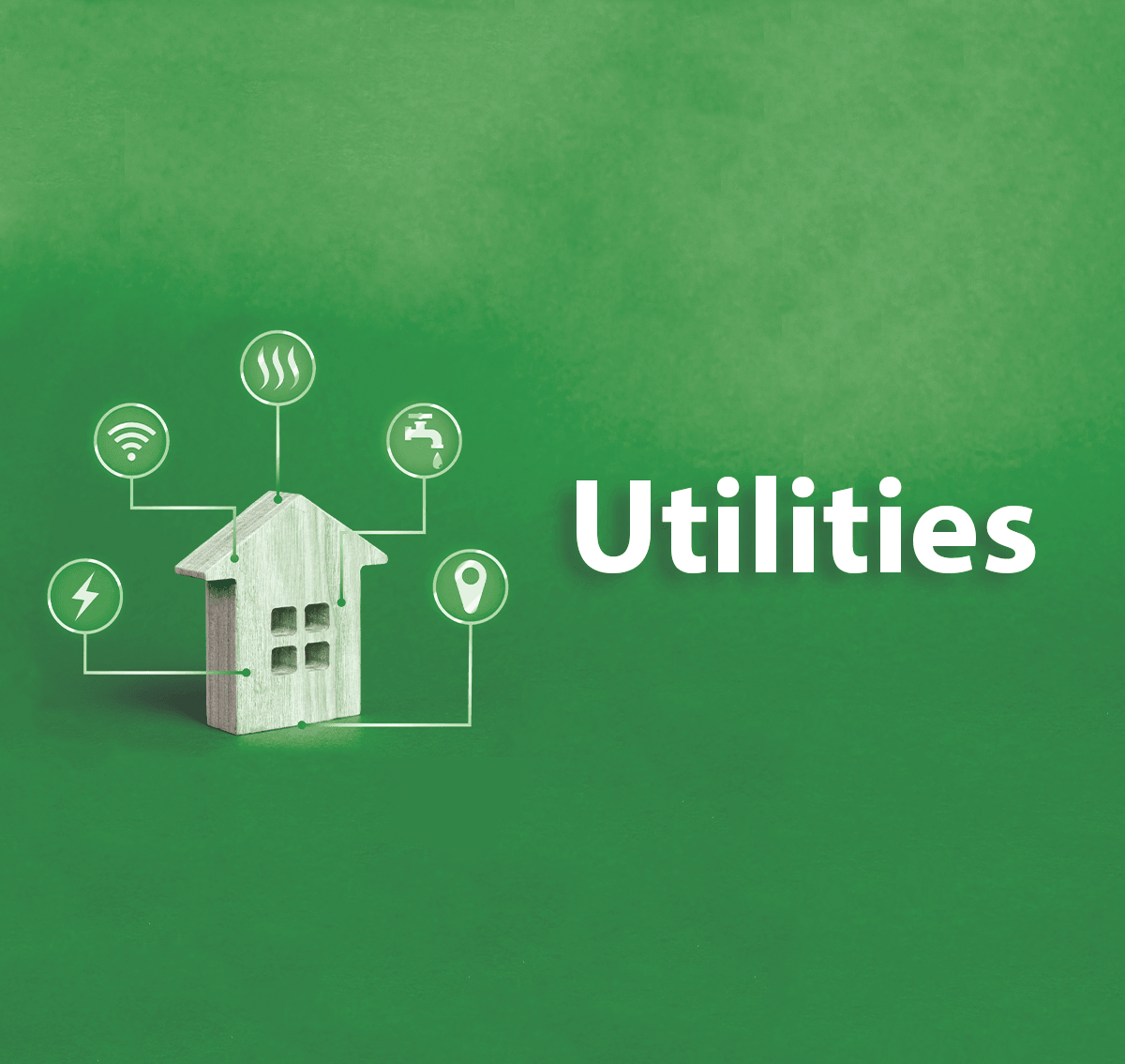 Green Utilities Toy House Graphic and Social Post