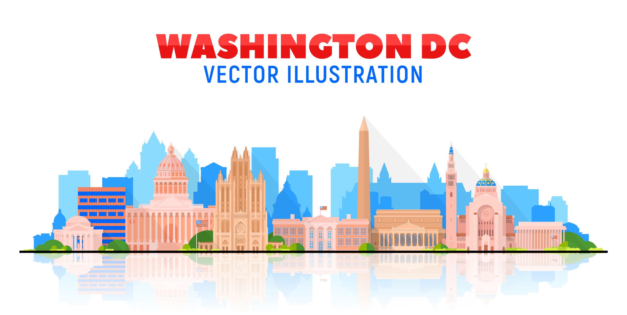 Washington Skyline Vector For Submetering