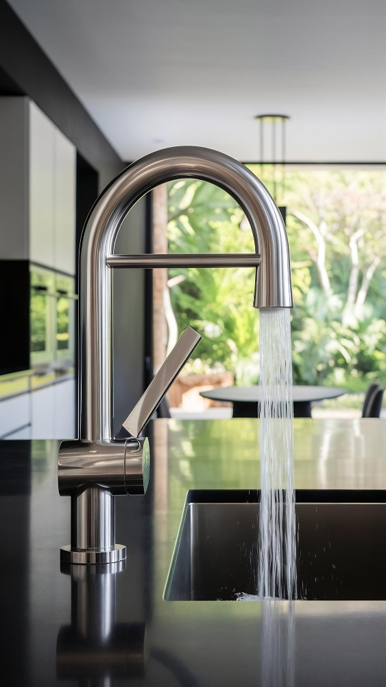 Water Running from Faucet. Apartment Submetering and Utility Billing Services